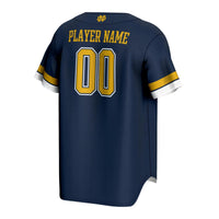 Notre Dame Fighting Irish GameDay Greats NIL Pick-A-Player Lightweight Baseball Jersey - Navy