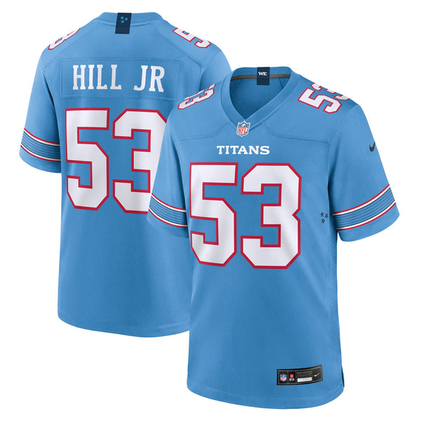 Tennessee Titans Anthony Hill Jr. Nike Light Blue Team Game Jersey
