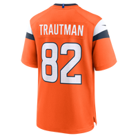 Denver Broncos Adam Trautman Nike Orange Team Game Jersey