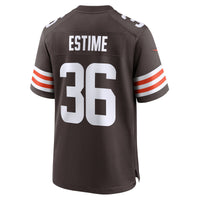 Cleveland Browns Audric Estime Brown jersey – view 5