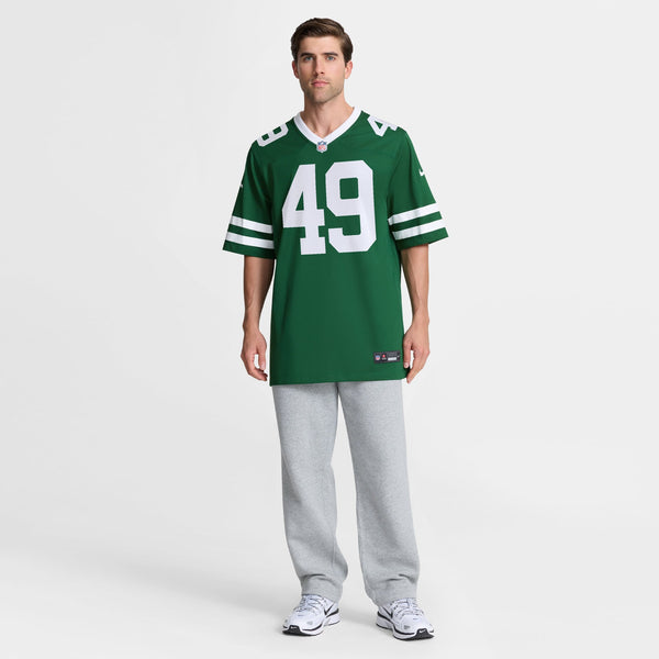 New York Jets Trevin Wallace Nike Legacy Green Team Game Jersey