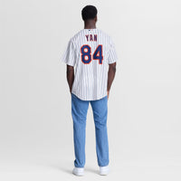 New York Mets Jefry Yan Nike White Home Replica Jersey
