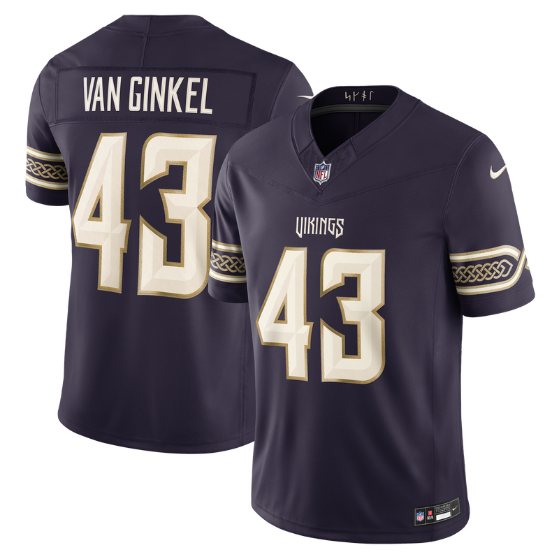 Minnesota Vikings Andrew Van Ginkel Nike Purple 2026 Rivalries Collection Printed Limited Jersey