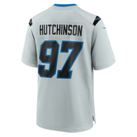 Detroit Lions Aidan Hutchinson Nike Silver 2026 Rivalries Collection Game Jersey