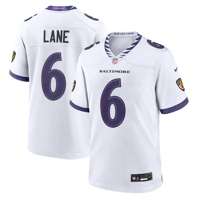 Baltimore Ravens Ja'Kobi Lane Nike White Game Jersey