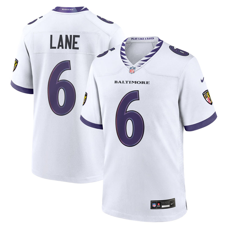 Baltimore Ravens Ja'Kobi Lane White jersey – view 1