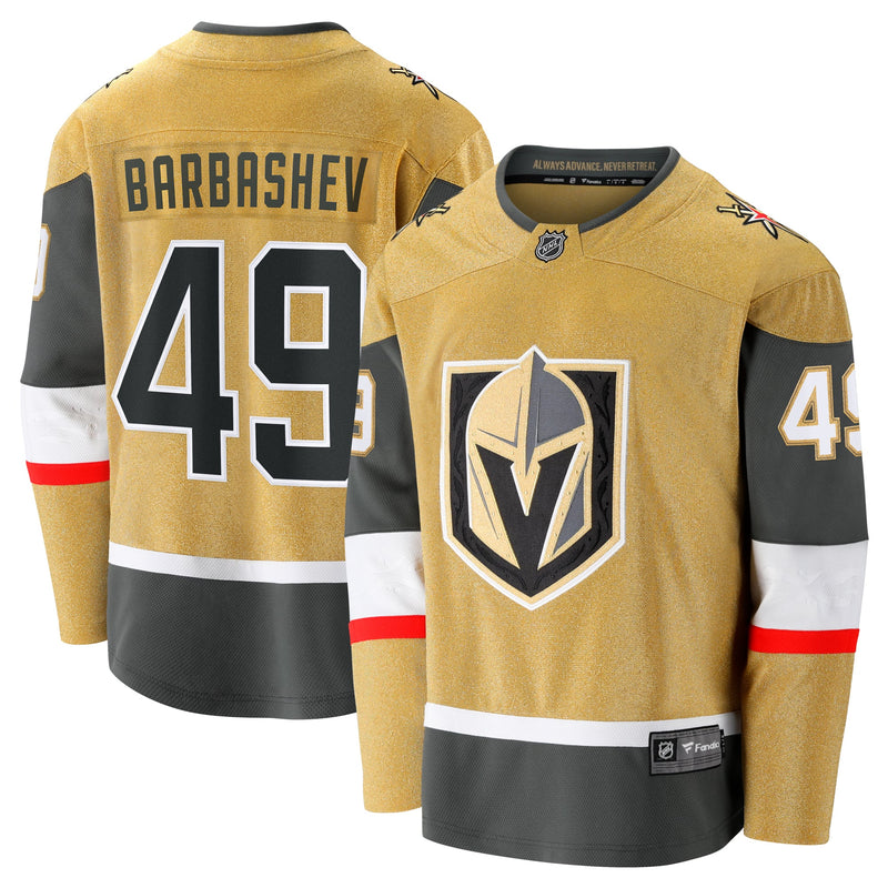 Vegas Golden Knights Ivan Barbashev Fanatics Gold Home Breakaway Jersey