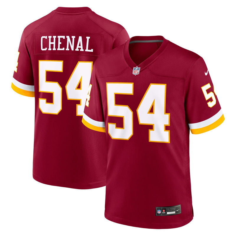 Washington Commanders Leo Chenal Burgundy jersey – view 1