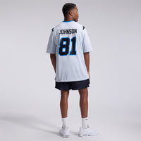 Detroit Lions Calvin Johnson Nike Silver 2026 Rivalries Collection Game Jersey