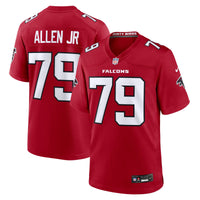 Atlanta Falcons Carlos Allen Jr. Red jersey – view 1