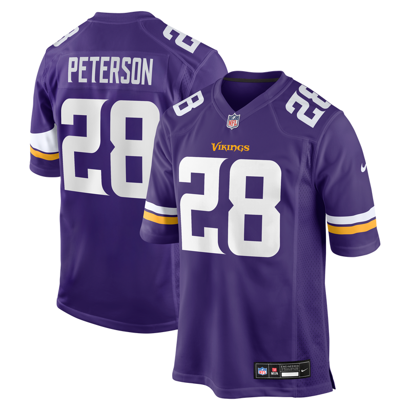 Minnesota Vikings Adrian Peterson Nike Purple Team Retired Game Jersey