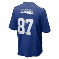 New York Giants Braxton Berrios Nike Royal Team Game Jersey