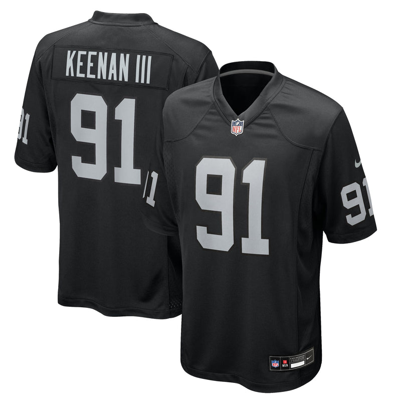 Las Vegas Raiders Tim Keenan III Black jersey – view 1
