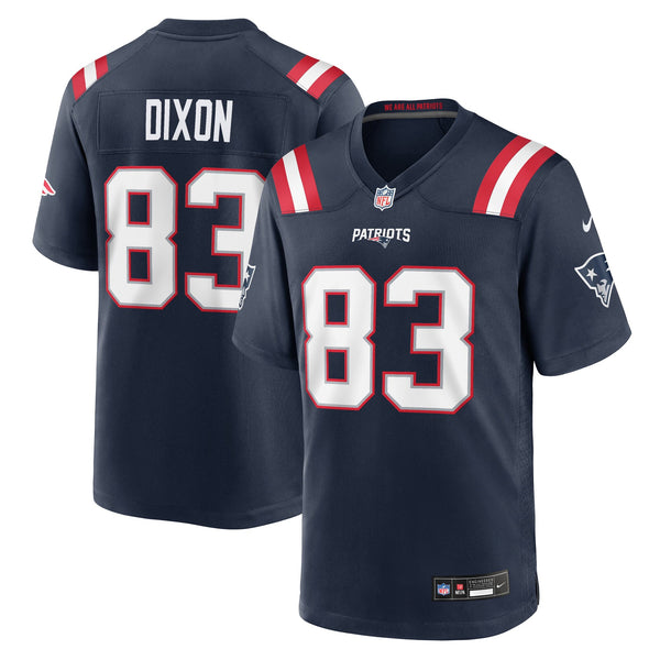 New England Patriots Kyle Dixon Nike Navy Team Game Jersey