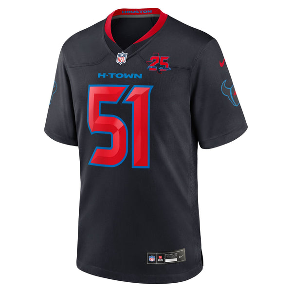 Houston Texans Will Anderson Jr. Nike Navy Alternate 2 25th Season Game Jersey