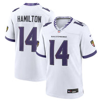 Baltimore Ravens Kyle Hamilton White jersey – view 1