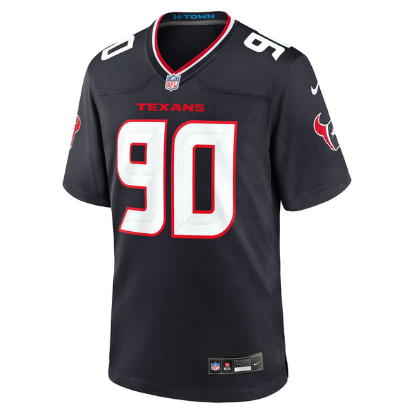 Houston Texans Logan Hall Nike Navy Team Game Jersey