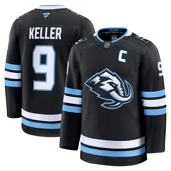 Utah Mammoth Clayton Keller Fanatics Black Home Premium Player Jersey
