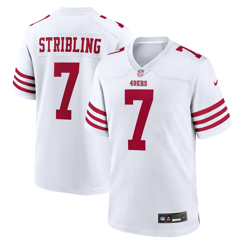 San Francisco 49ers De'Zhaun Stribling Nike White Game Jersey
