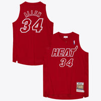 Miami Heat Mitchell & Ness Ray Allen 2012 Christmas Day Authentic Jersey - Scarlet