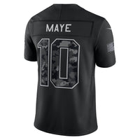 New England Patriots Drake Maye Black jersey – view 3