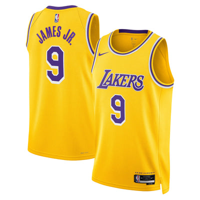 Los Angeles Lakers Nike Icon Swingman Jersey - Gold - Bronny James -