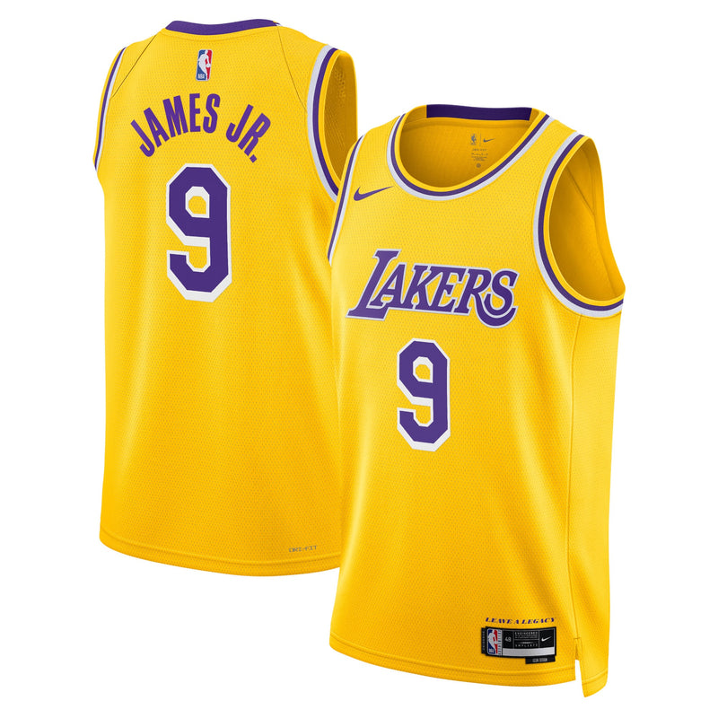 Los Angeles Lakers Nike Icon Swingman Jersey - Gold - Bronny James -