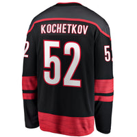 Carolina Hurricanes Pyotr Kochetkov Fanatics Black Home Premier Breakaway Player Jersey