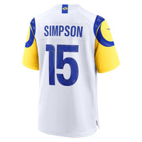 Los Angeles Rams Ty Simpson Nike White Game Jersey