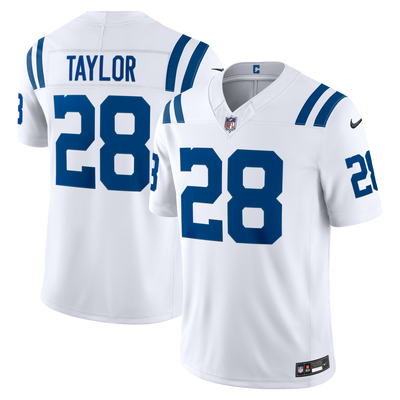 Indianapolis Colts Jonathan Taylor Nike White Vapor F.U.S.E. Printed Limited Jersey