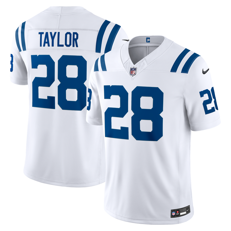 Indianapolis Colts Jonathan Taylor Nike White Vapor F.U.S.E. Printed Limited Jersey