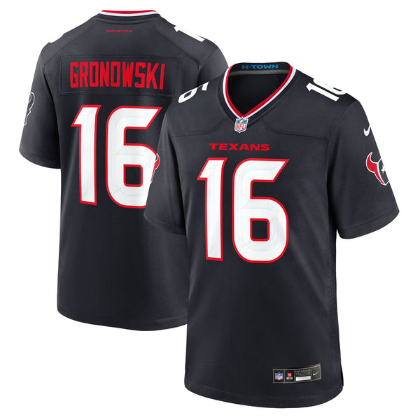 Houston Texans Mark Gronowski Nike Navy Team Game Jersey