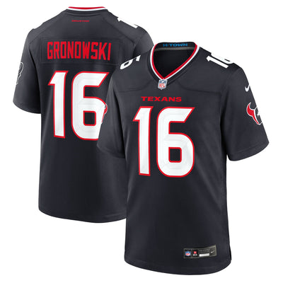 Houston Texans Mark Gronowski Nike Navy Team Game Jersey