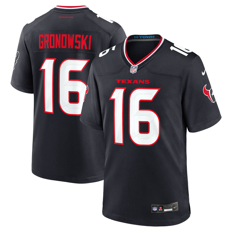 Houston Texans Mark Gronowski Navy jersey – view 1