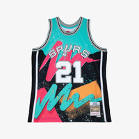 San Antonio Spurs Mitchell & Ness Tim Duncan 1998 Hyper Hoops Swingman Jersey - Multi/Black