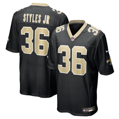 New Orleans Saints Lorenzo Styles Jr. Nike Black Team Game Jersey