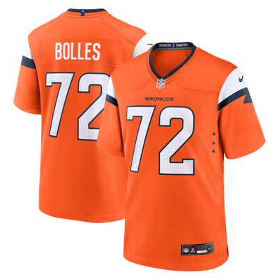 Denver Broncos Garett Bolles Nike Orange Team Game Jersey