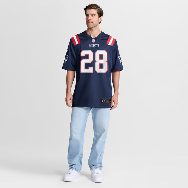 New England Patriots Kindle Vildor Nike Navy Team Game Jersey