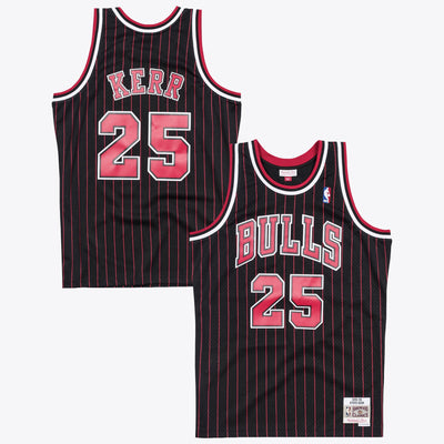 Chicago Bulls Mitchell & Ness Steve Kerr 95-96 Swingman Authentic Jersey - Black