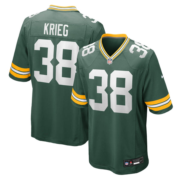 Green Bay Packers Lenny Krieg Nike Green Team Game Jersey