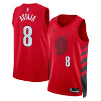 Portland Trail Blazers Jordan Brand Statement Edition Swingman Jersey - Red - Deni Avdija -