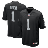 Las Vegas Raiders Number 1 Groom Nike Black Game Jersey