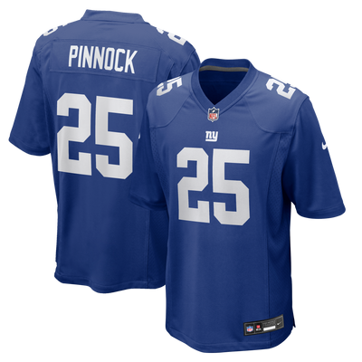 New York Giants Jason Pinnock Nike Royal Team Game Jersey