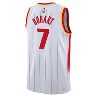 Houston Rockets Nike Replica Association Edition Swingman Jersey - White - Kevin Durant -