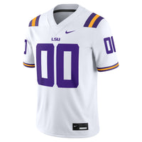 LSU Tigers Nike White Custom Game Jersey - White
