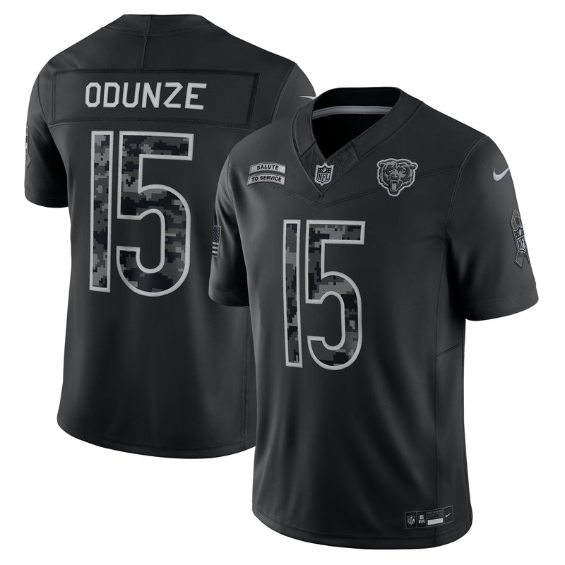 Chicago Bears Rome Odunze Black jersey – view 1