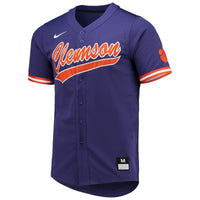 Clemson Tigers Nike Replica Baseball Jersey - Purple