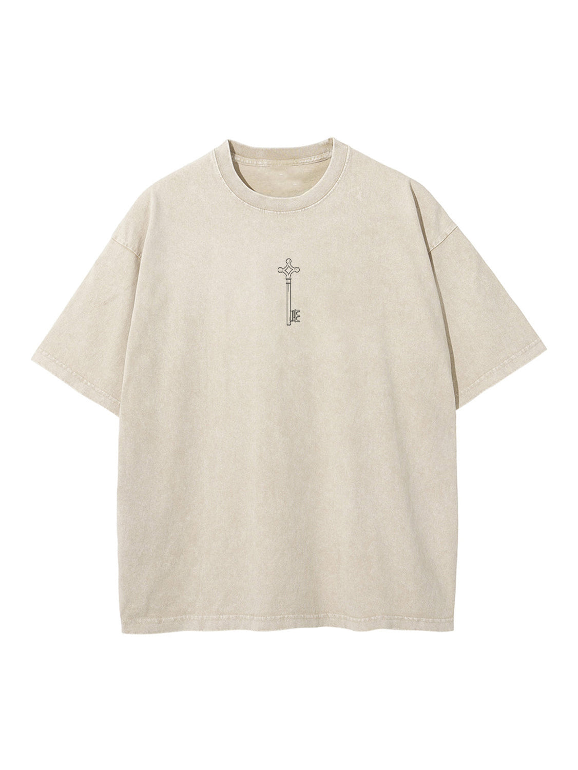Beige t-shirt with Ymir Fritz Attack On Titan Freedom graphic – photo 2
