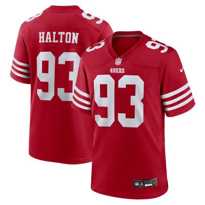 San Francisco 49ers Gracen Halton Nike Scarlet Team Game Jersey