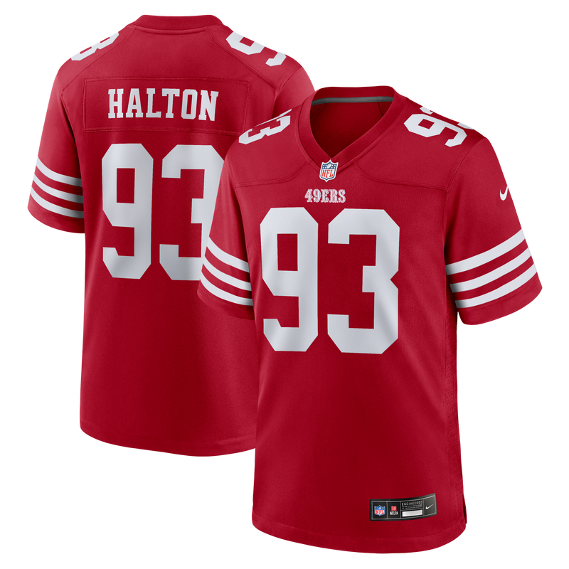 San Francisco 49ers Gracen Halton Nike Scarlet Team Game Jersey